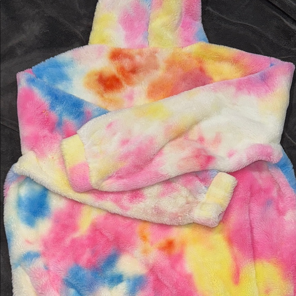 Super Warm Women’s Or Men’s Colorful Tie-Dye Women's Fluffy Sweater. Women’s XXL - Picture 9 of 9